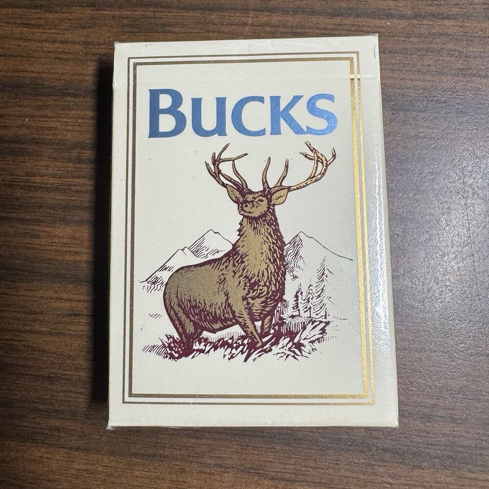 Bucks Playing Cards Philip Morris Inc. 1990 Vintage Brand New Sealed